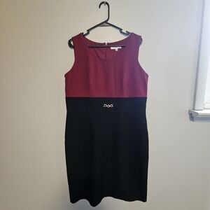 Studio One New York  Burgundy and Black Dress
